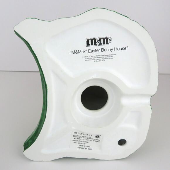 Dept 56 M&M's Easter Bunny Lighted House and Candy Dish Ceramic Easter Decor - Picture 10 of 14